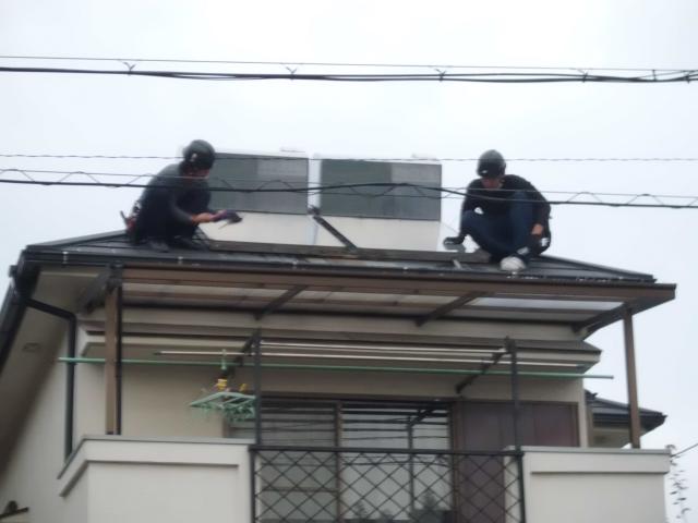 太陽熱温水器撤去作業開始!①