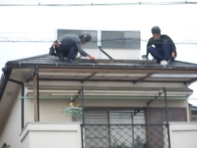 太陽熱温水器撤去作業開始!②