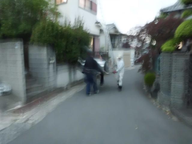 太陽熱温水器撤去!⑤・搬出作業