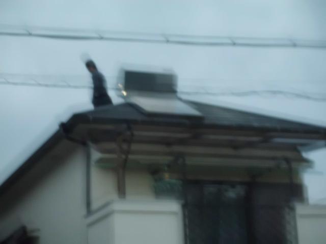 太陽熱温水器撤去作業開始!④