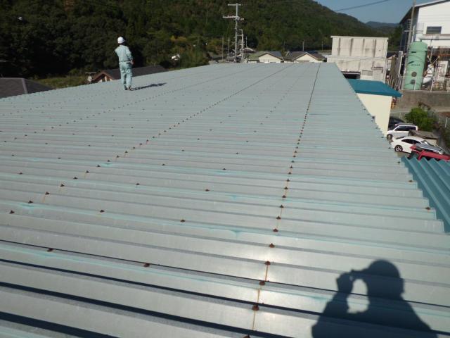 折板屋根のBefore