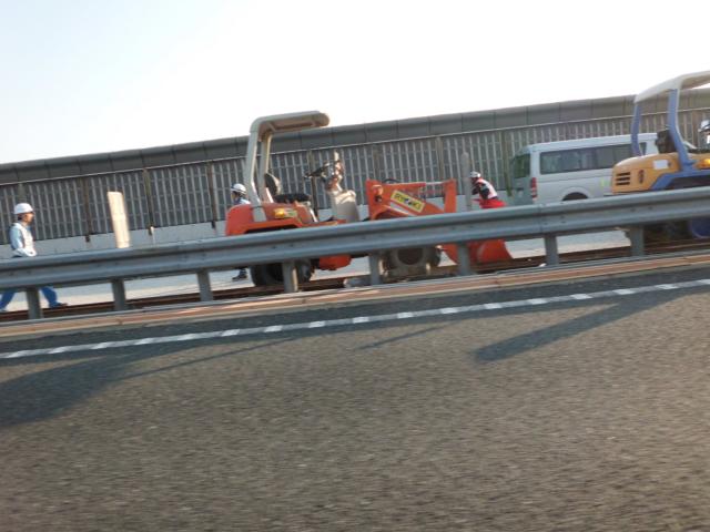 集中工事の中国道にて・・・。