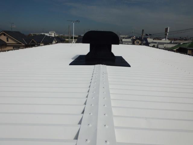 折板屋根の状態確認