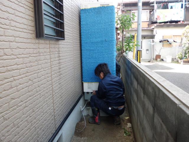 声を掛け合い！設置作業