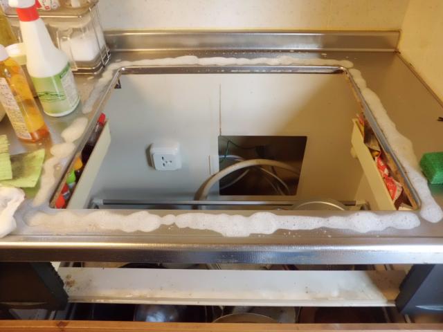 レンジ台・撤去後の清掃！！