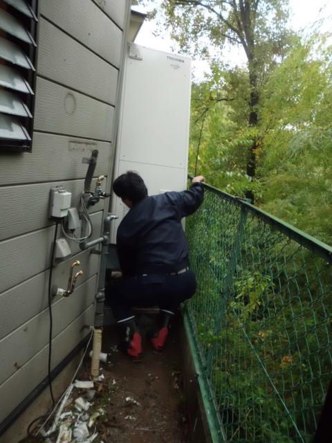 製品の設置作業