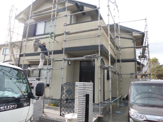 いよいよ!養生設置作業!