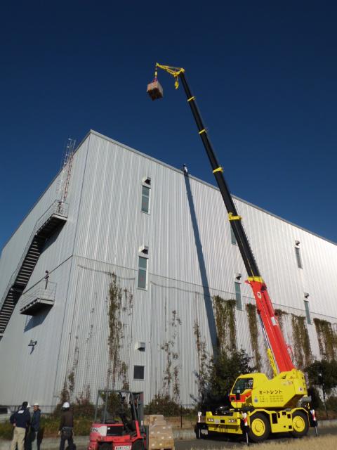 いよいよ!モジュール機材を搬入