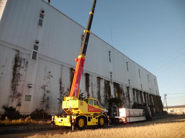 クレーン車稼動