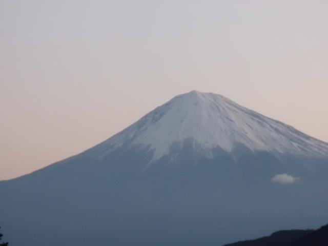 富士山に冠雪