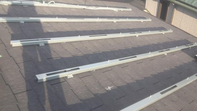 架台設置開始です