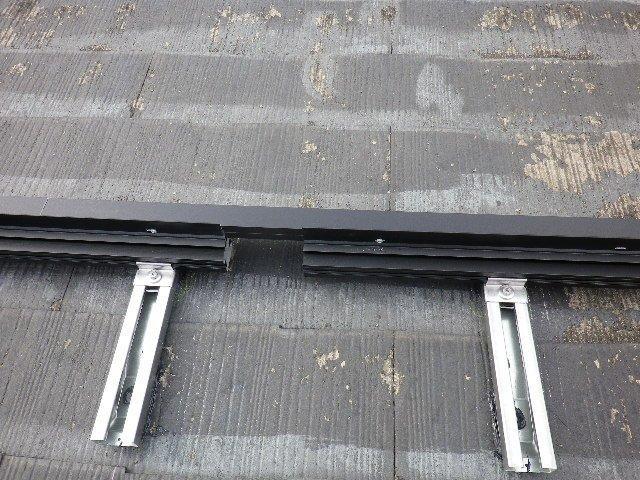 架台&パネル枠留め金具設置!