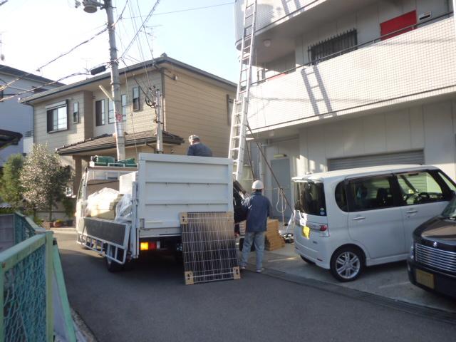 納品搬入です。