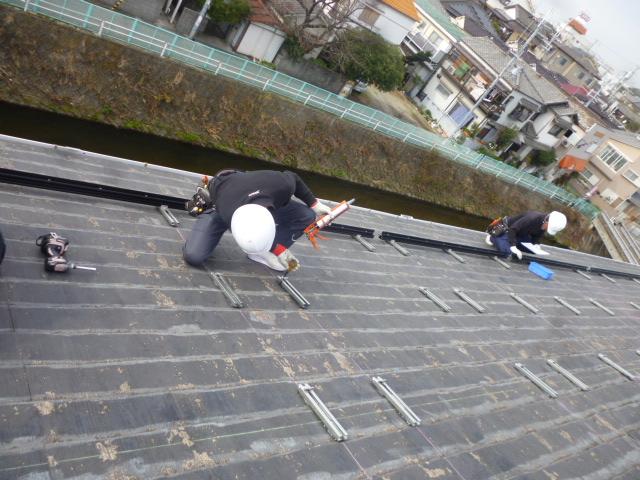 架台設置作業!!!!