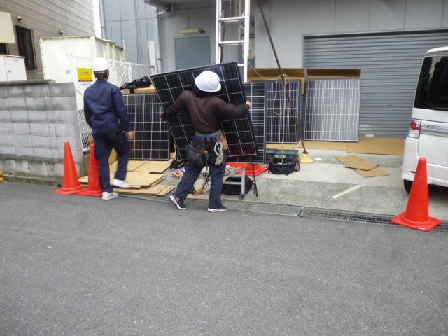 モジュールの搬入!開始です。