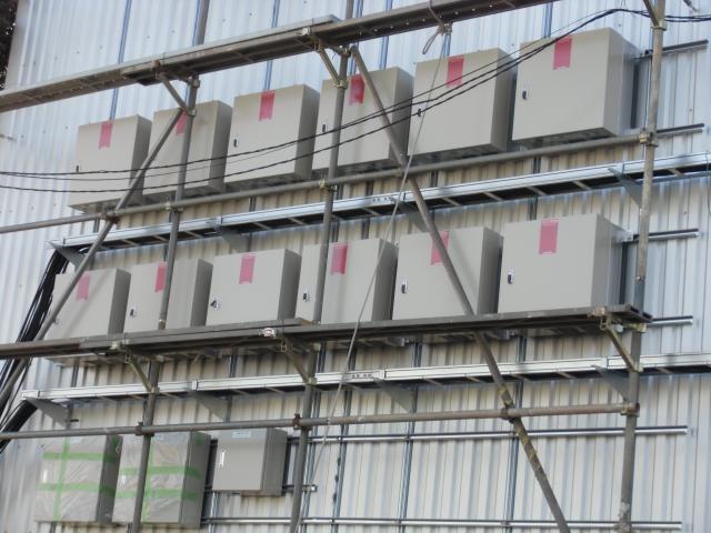 集合箱設置作業