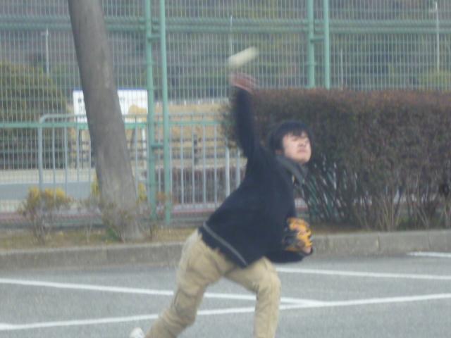 親子でキャッチボール!