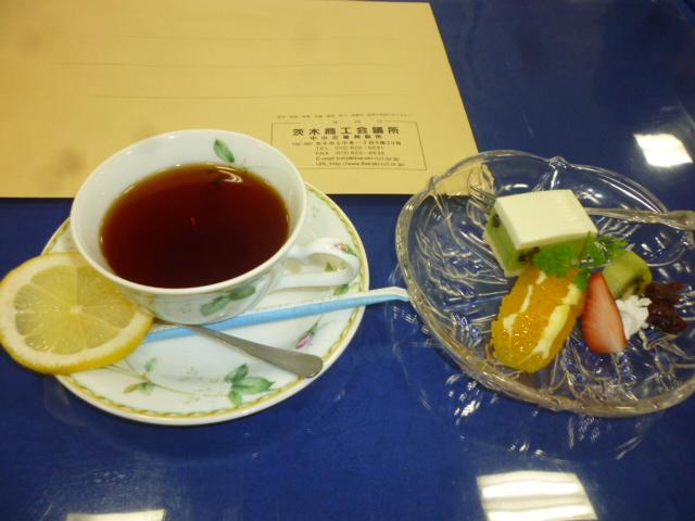 デザート&hotドリンクにて、笑談♪