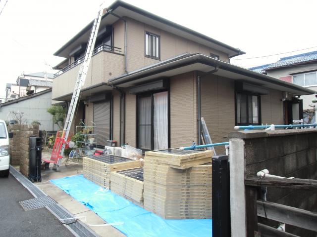 梯子設置にて、搬入開始!