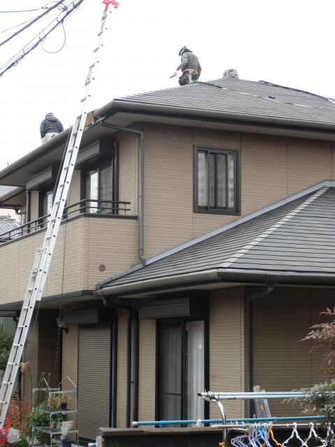 架台設置開始作業