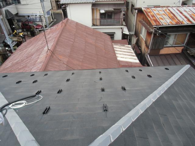 金具設置進行過程