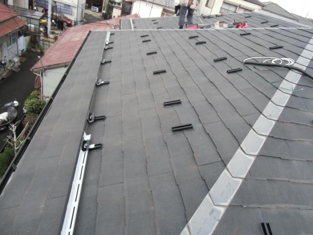 金具設置進行過程