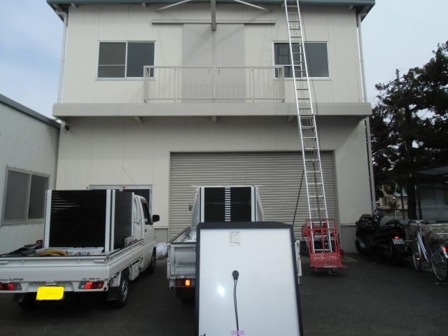 モジュール搬入作業開始!