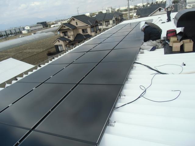 順調にモジュール設置工程