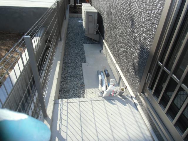 他社メーカー・エコキュート撤去作業後の整地