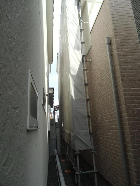 足場&養生カバー設置完成