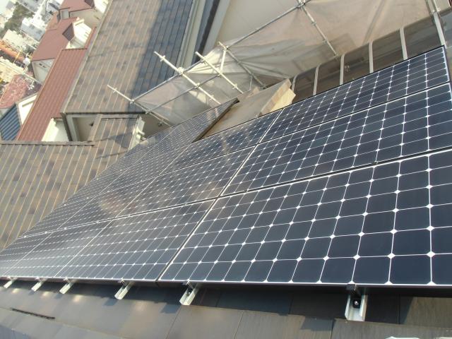 太陽電池モジュール設置