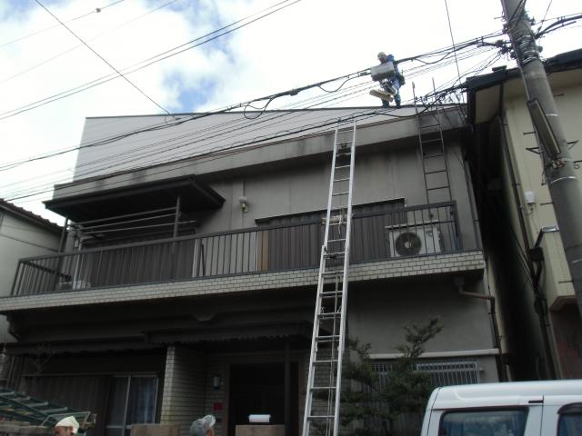 施工材料の搬入